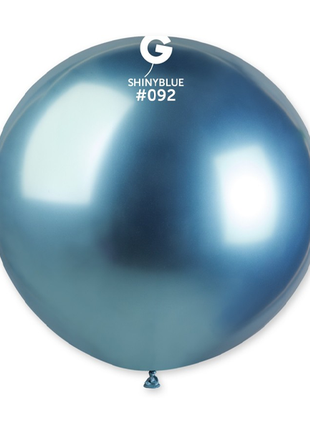31in Gemar Shiny Blue Balloon 1ct #092 - Joker Party Supply
