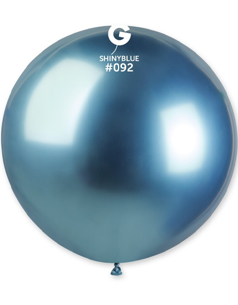 31in Gemar Shiny Blue Balloon 1ct #092 - Joker Party Supply