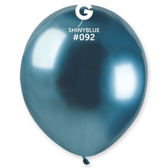 5in Gemar Shiny Blue Balloons 50ct #092 - Joker Party Supply
