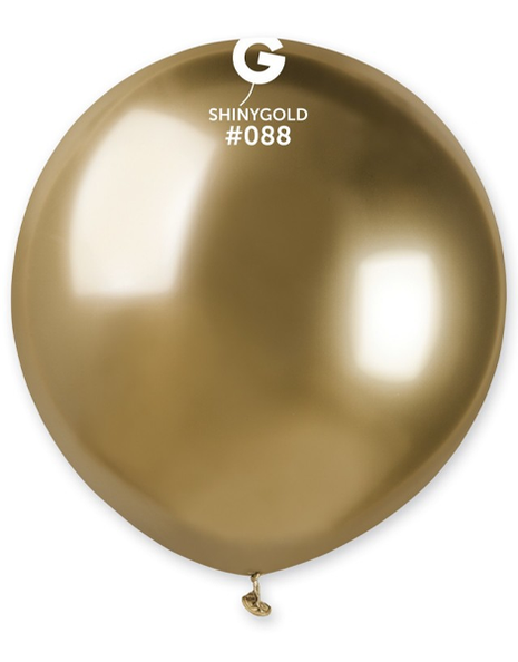 19in Gemar Shiny Gold Balloons 25ct #088 - Joker Party Supply