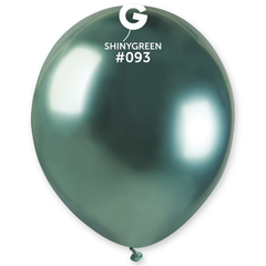 5in Gemar Shiny Green Balloons 50ct #093 - Joker Party Supply