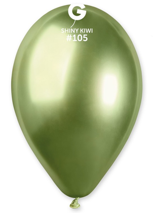 13in Gemar Shiny Kiwi Balloons 25ct #105 - Joker Party Supply