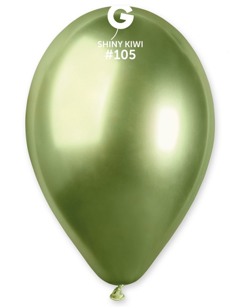 13in Gemar Shiny Kiwi Balloons 25ct #105 - Joker Party Supply