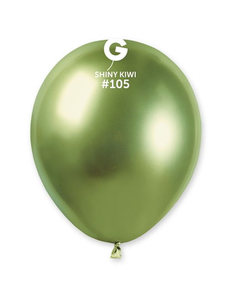 5in Gemar Shiny Kiwi Balloons 50ct #105 - Joker Party Supply