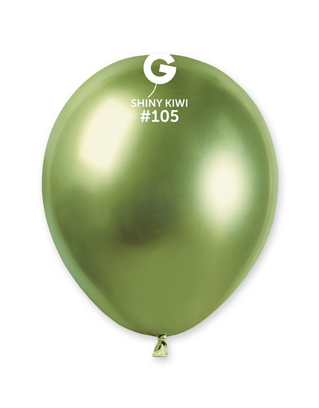 5in Gemar Shiny Kiwi Balloons 50ct #105 - Joker Party Supply