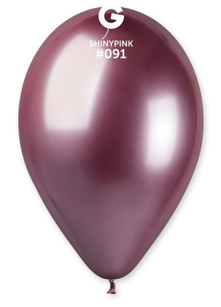 13in Gemar Shiny Pink Balloons 25ct #091 - Joker Party Supply