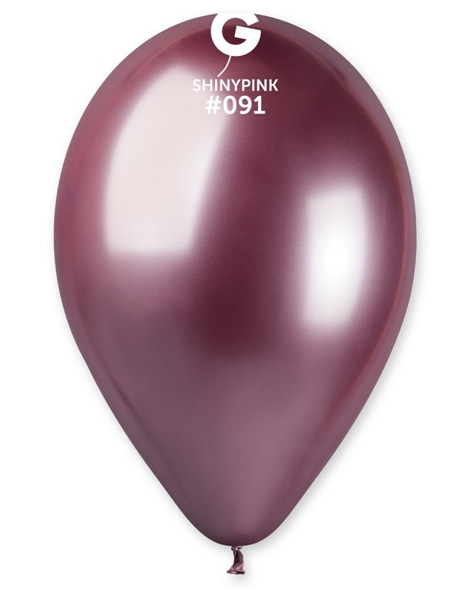 13in Gemar Shiny Pink Balloons 25ct #091 - Joker Party Supply