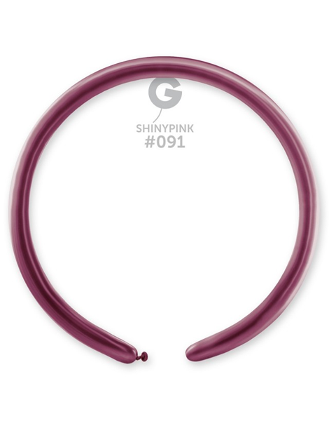 160 Gemar Shiny Pink Balloons 50ct #091 - Joker Party Supply