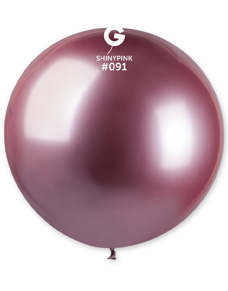 31in Gemar Shiny Pink Balloon 1ct #091 - Joker Party Supply
