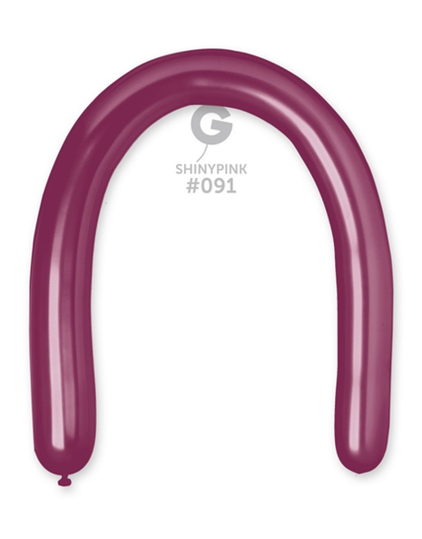 350 Gemar Shiny Pink Balloons 25ct #091 - Joker Party Supply
