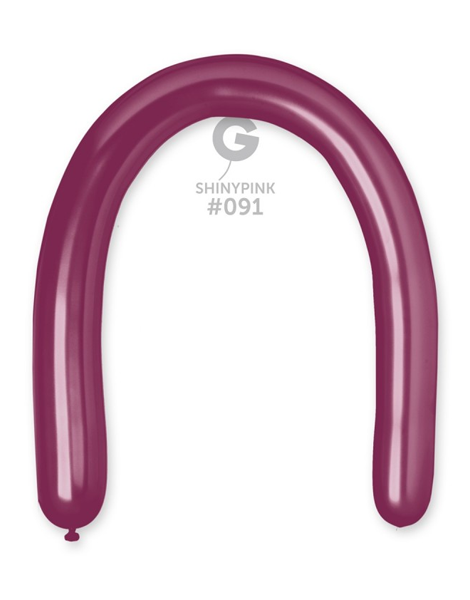 350 Gemar Shiny Pink Balloons 25ct #091 - Joker Party Supply