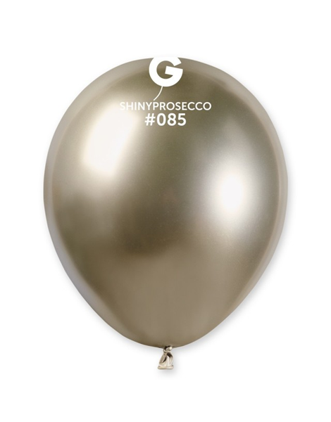 5in Gemar Shiny Prosecco Balloons 50ct #085 - Joker Party Supply
