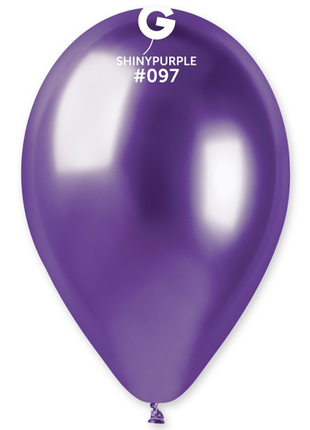 13in Gemar Shiny Purple Balloons 25ct #097 - Joker Party Supply