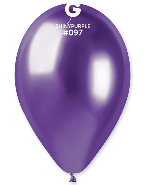 13in Gemar Shiny Purple Balloons 25ct #097 - Joker Party Supply