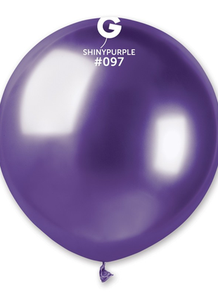 19in Gemar Shiny Purple Balloons 25ct #097 - Joker Party Supply