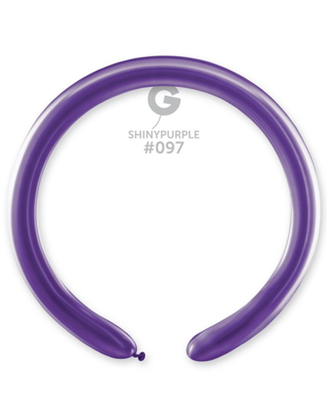260 Gemar Shiny Purple Balloons 50ct #097 - Joker Party Supply