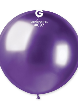 31in Gemar Shiny Purple Balloon 1ct #097 - Joker Party Supply
