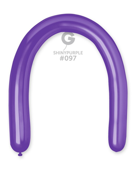 350 Gemar Shiny Purple Balloons 25ct #097 - Joker Party Supply