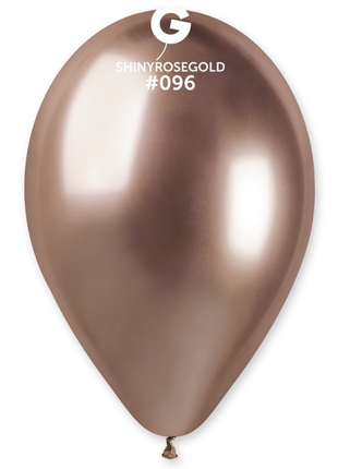 13in Gemar Shiny Rose Gold Balloons 25ct #096 - Joker Party Supply