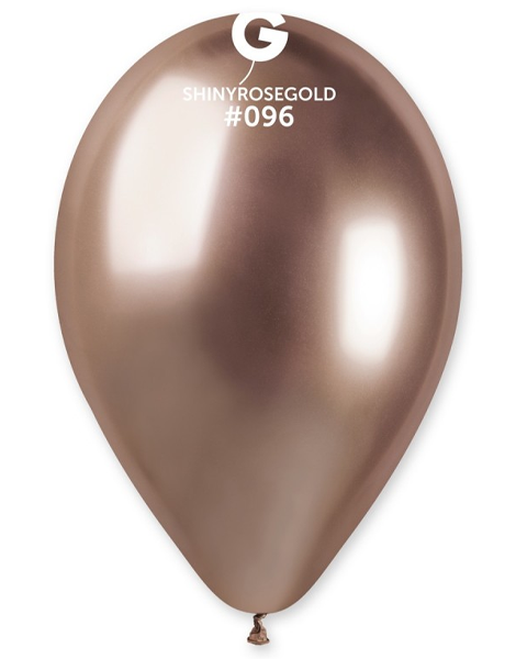 13in Gemar Shiny Rose Gold Balloons 25ct #096 - Joker Party Supply