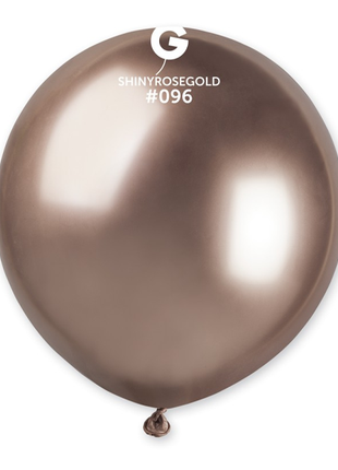 19in Gemar Shiny Rose Gold Balloons 25ct #096 - Joker Party Supply