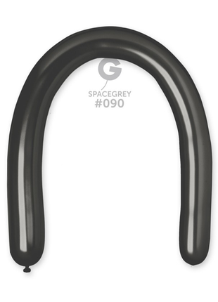 350 Gemar Shiny Space Grey Balloons 25ct #089 - Joker Party Supply