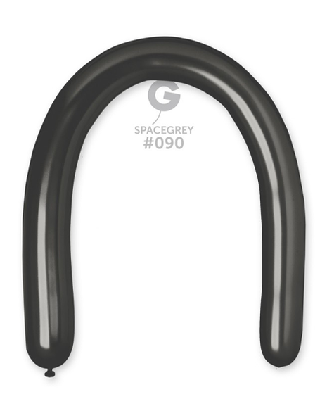 350 Gemar Shiny Space Grey Balloons 25ct #089 - Joker Party Supply