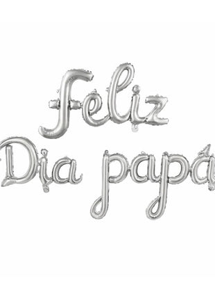 Banner de globo azul Feliz Dia Papa de fiesta de 16 pulgadas
