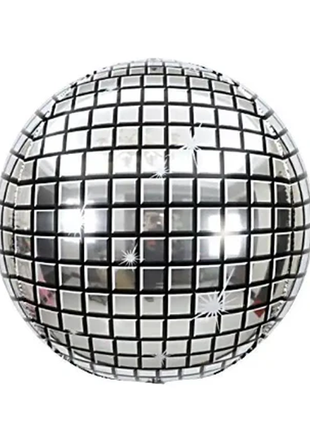 50in Party Silver 4D Disco Ball Balloon - Joker Party Supply