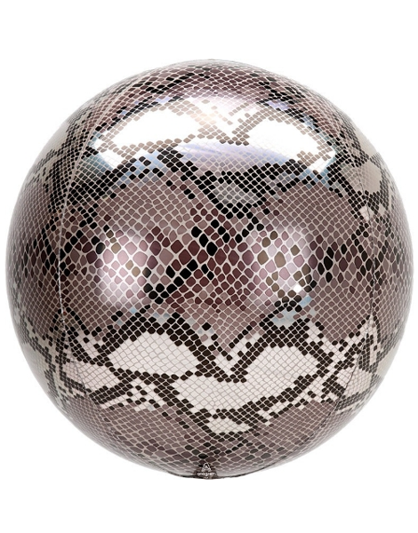 16in Anagram Snake Skin Print Orbz Balloon - Joker Party Supply