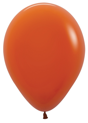 11in Sempertex Deluxe Sunset Orange 100ct - Joker Party Supply