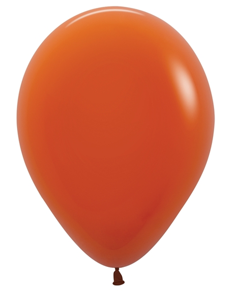 11in Sempertex Deluxe Sunset Orange 100ct - Joker Party Supply