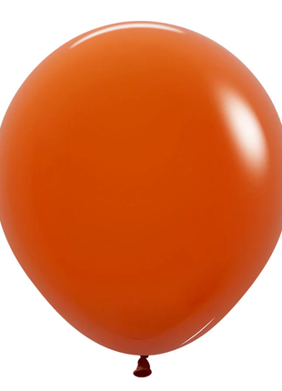 18in Sempertex Deluxe Sunset Orange 25ct - Joker Party Supply
