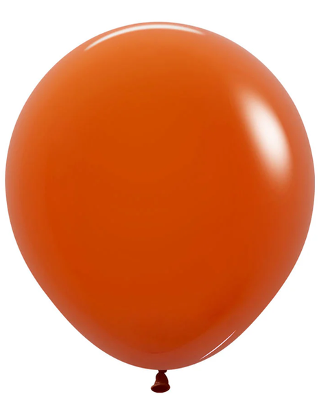 18in Sempertex Deluxe Sunset Orange 25ct - Joker Party Supply