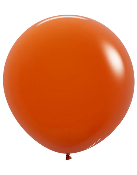 24in Sempertex Deluxe Sunset Orange 10ct - Joker Party Supply
