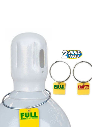 Silver Rainbow Cylinder Tank Tag
