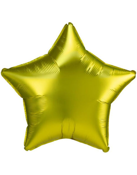 18in Anagram Satin Luxe Lemon Star Balloon