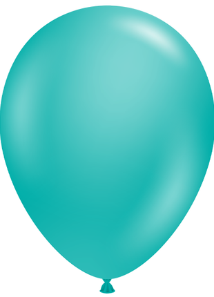 11in Tuftex Teal 100 Ct - Joker Party Supply