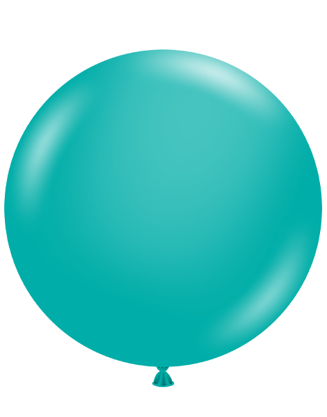 24in Tuftex Teal 3 Ct - Joker Party Supply