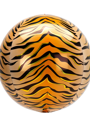 16in Anagram Tiger Print Orbz Balloon - Joker Party Supply
