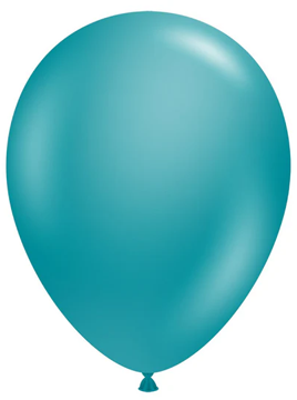 5in Tuftex Metallic Teal 50 Ct - Joker Party Supply