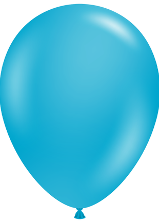 11in Tuftex Turquoise 100 Ct - Joker Party Supply
