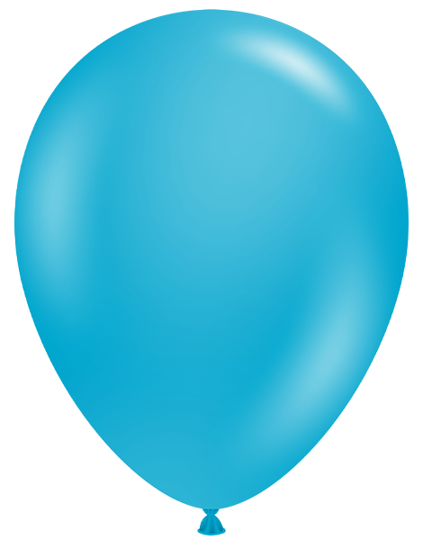 11in Tuftex Turquoise 100 Ct - Joker Party Supply