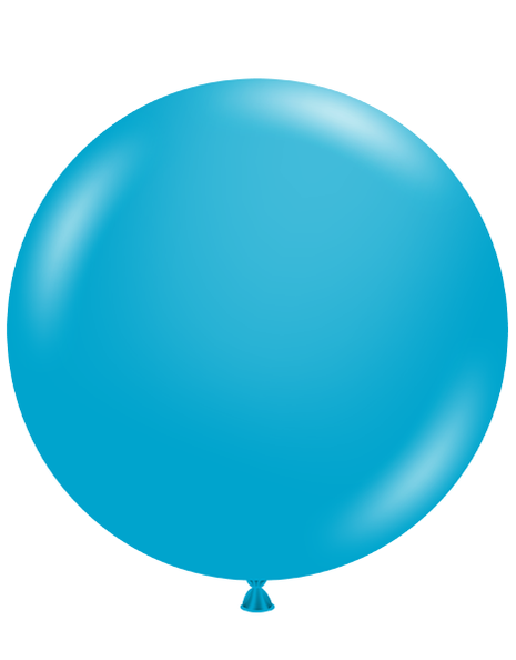17in Tuftex Turquoise  50 Ct - Joker Party Supply
