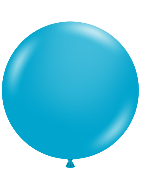 36in Tuftex Turquoise 2 Ct - Joker Party Supply
