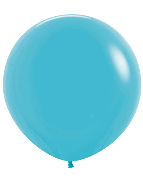 24in Sempertex Deluxe Turquoise 10ct - Joker Party Supply