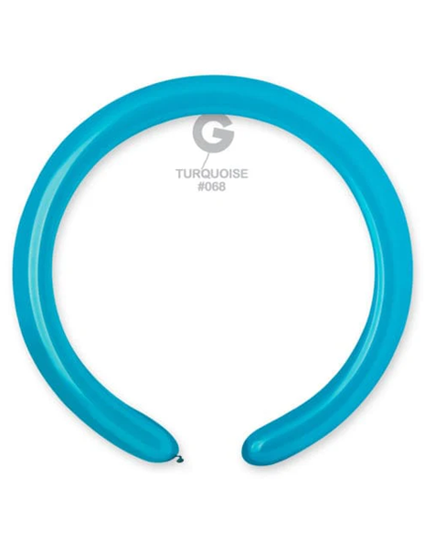 260 Gemar Standard Turquoise Balloons 50ct #068 - Joker Party Supply