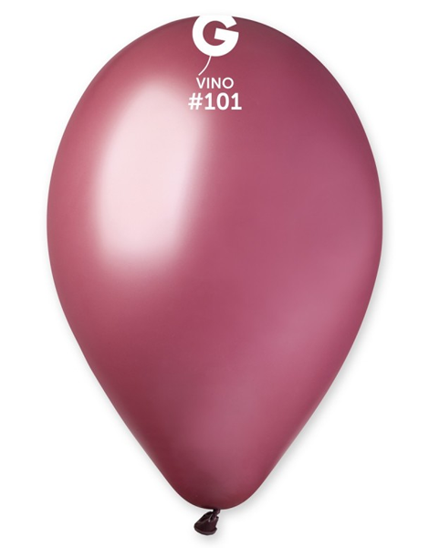 12in Gemar Standard Vino Balloons 50ct #101 - Joker Party Supply