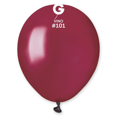 5in Gemar Standard Vino Balloons 100 # 101 - Joker Party Supply