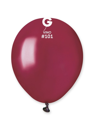 5in Gemar Standard Vino Balloons 100 # 101 - Joker Party Supply